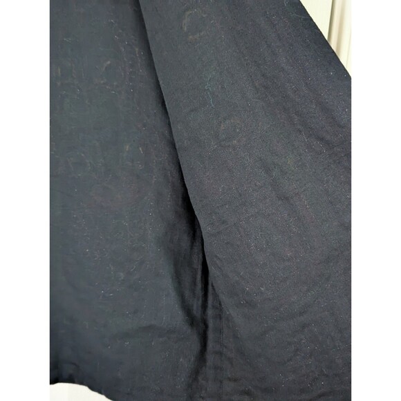 VTG Passports Pier 1 Imports Embroidered Vest Black Peacock Mirror Tiles Medium - Picture 7 of 7